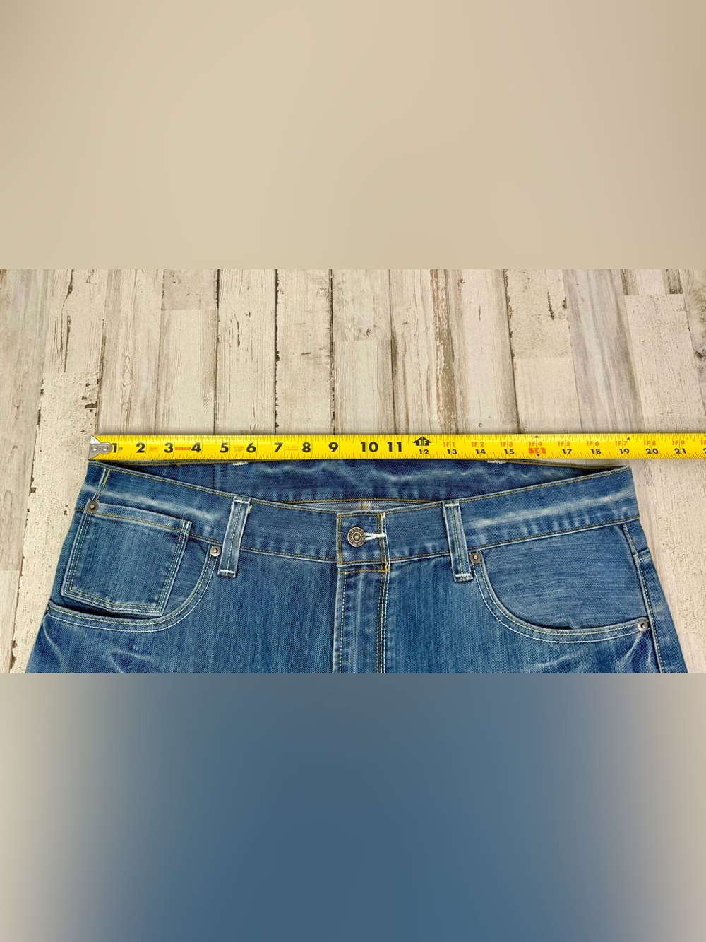 Levis 514 Jeans Womens 38x31 Blue Straight Wide Leg Casual Denim - Picture 8 of 13